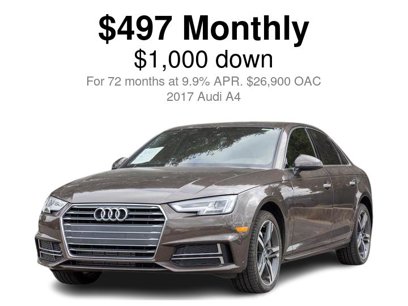 Used 2017 Audi A4 2.0T Premium Plus - 615824955