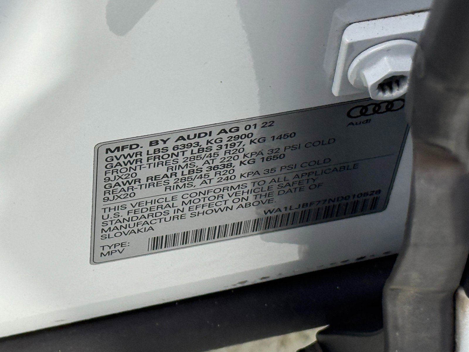 2022 Audi Q7 Premium Plus