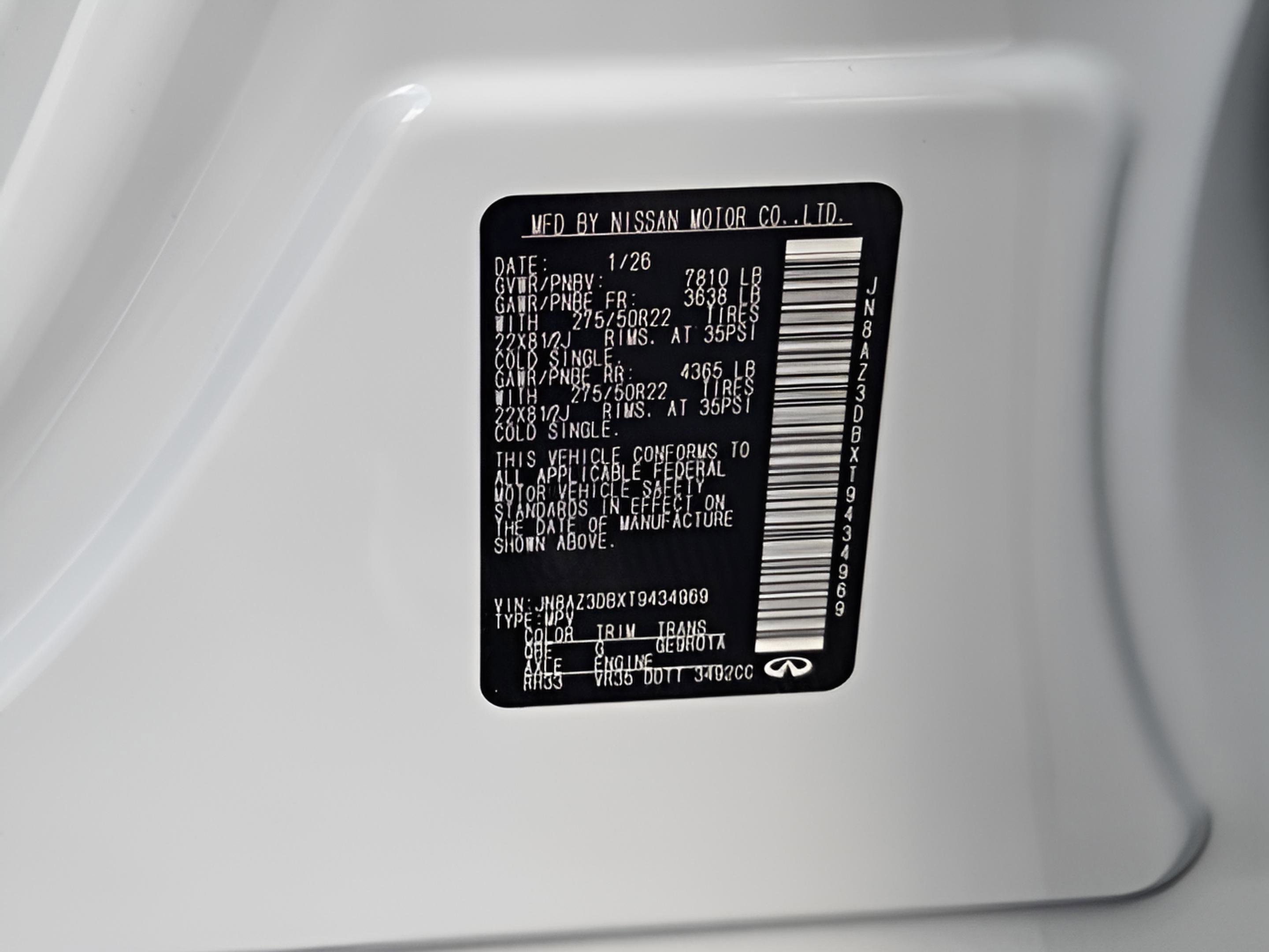 2026 INFINITI Qx80 4WD