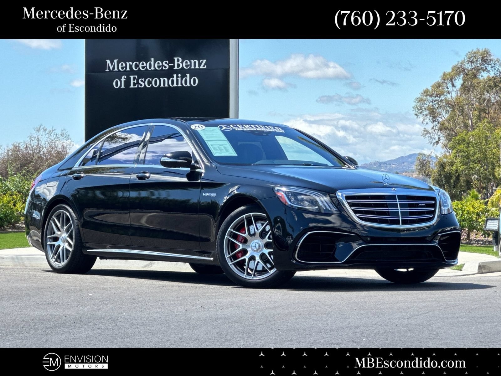 Certified 2020 Mercedes-Benz S 63 AMG 4MATIC Sedan