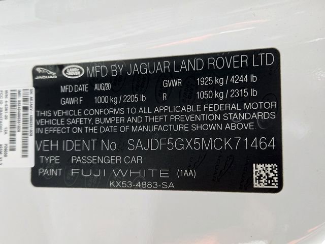 2021 Jaguar F-Type First Edition