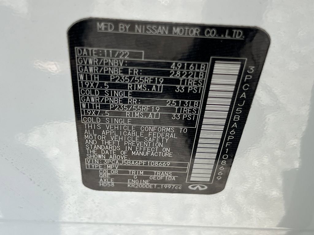 2023 INFINITI Qx50 Luxe