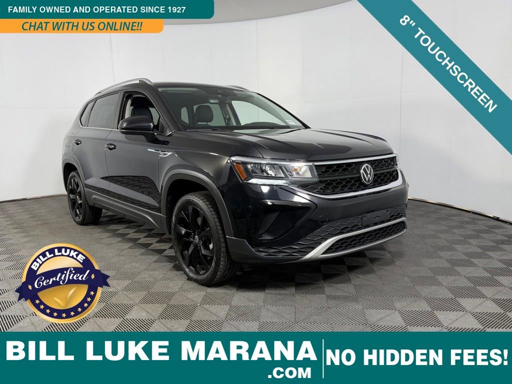 Used 2023 Volkswagen Taos SE w/ Black Wheel Package