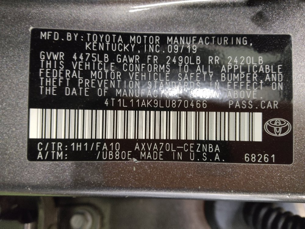 2020 Toyota Camry LE