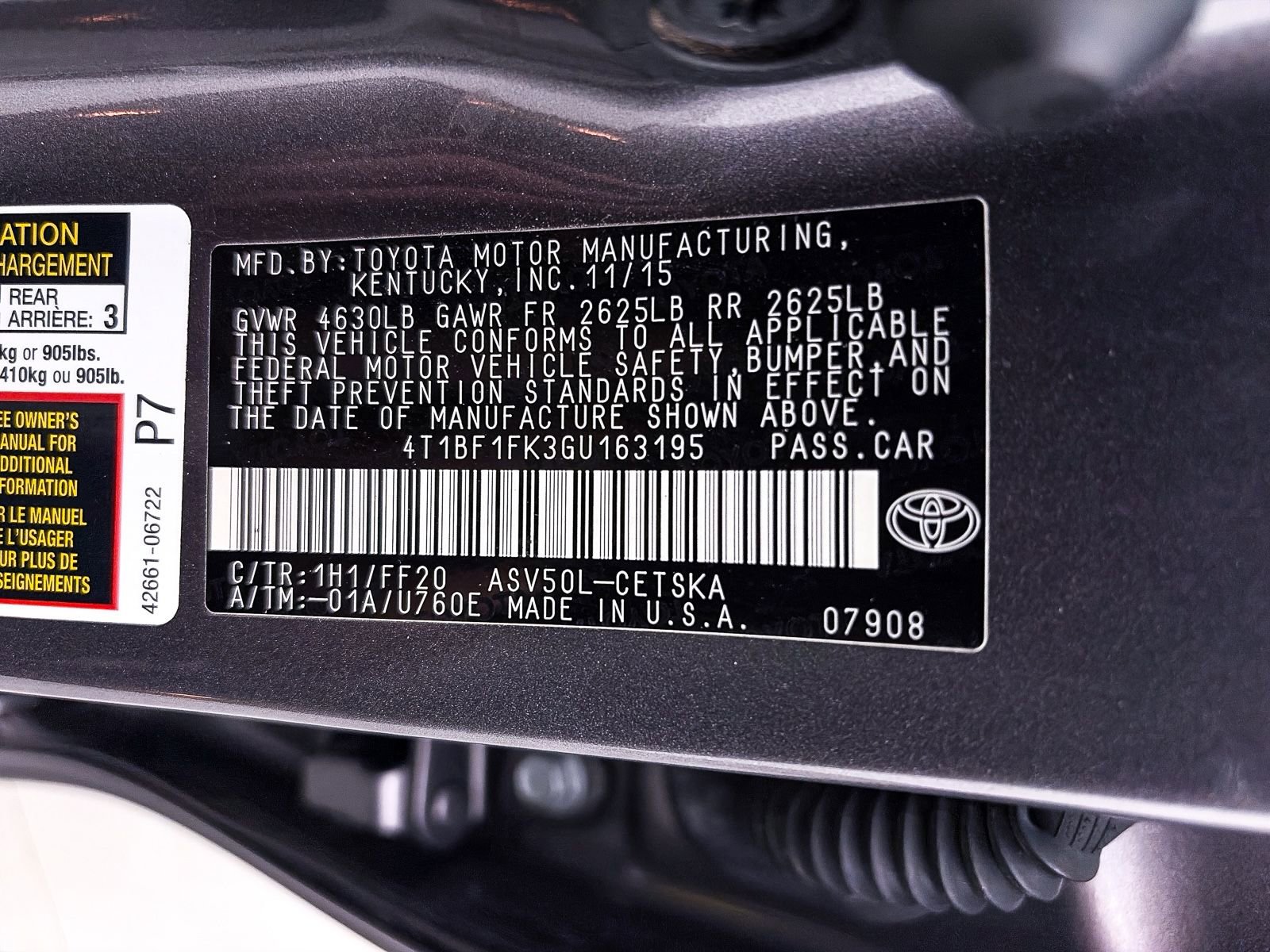 2016 Toyota Camry SE