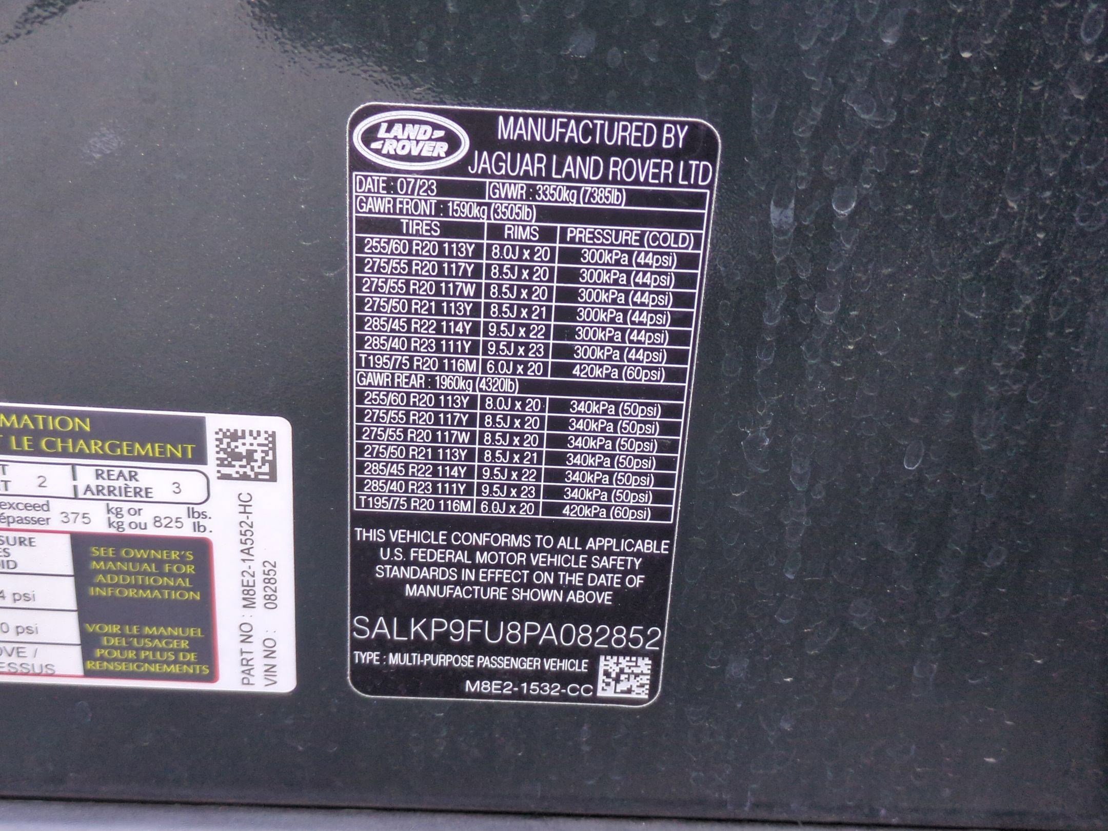 2023 Land Rover Range Rover SE