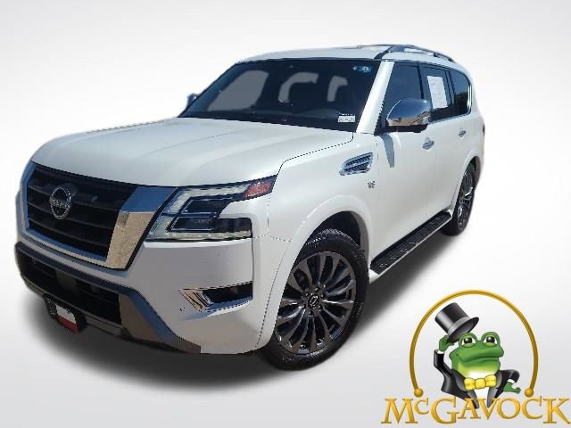 Certified 2021 Nissan Armada Platinum w/ Captain's Chairs Package