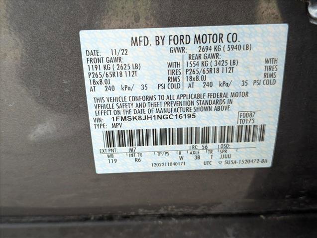 2022 Ford Explorer Timberline