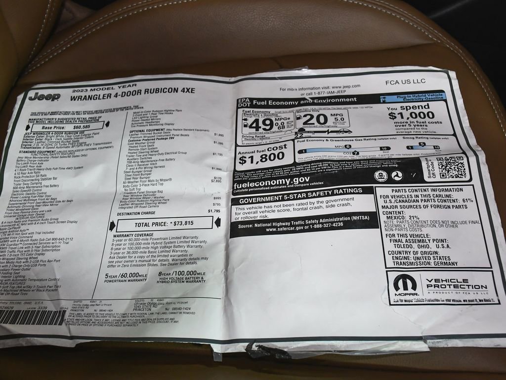 2023 Jeep Wrangler Unlimited Rubicon 4xe