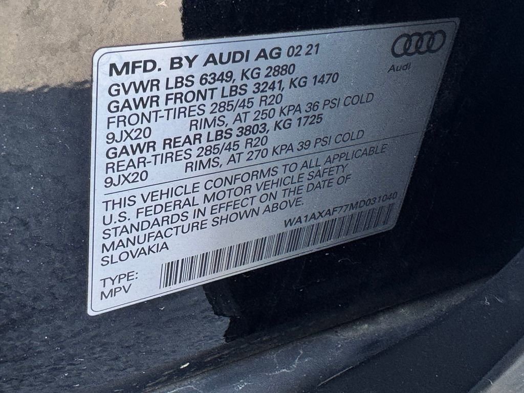 2021 Audi Q7 3.0T Premium