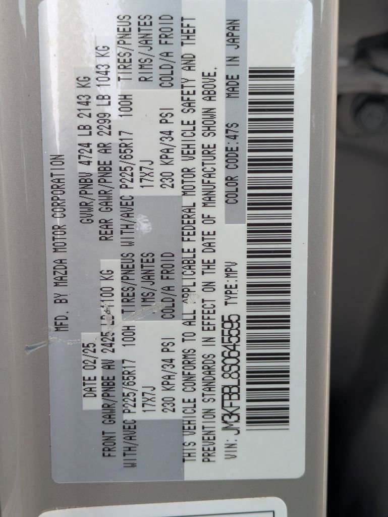 2025 MAZDA Cx-5 AWD 2.5 S w/ Select Package