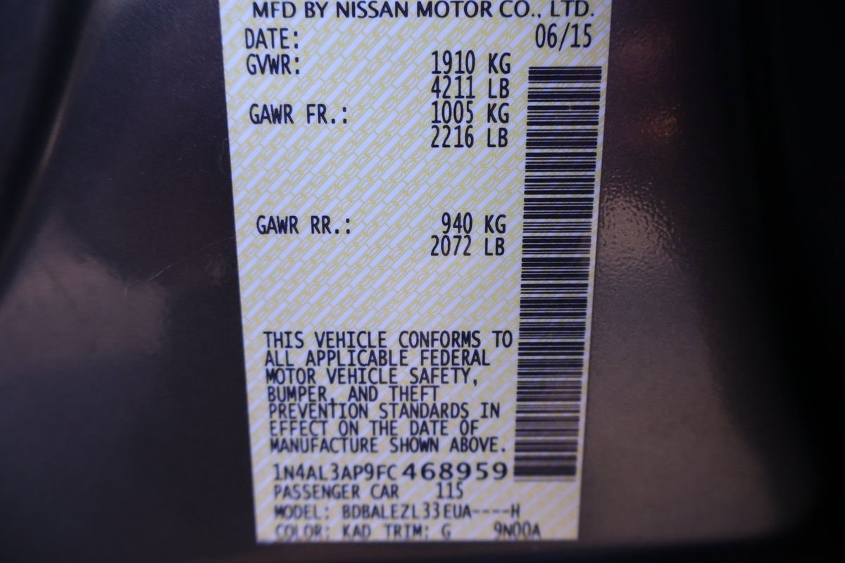 2015 Nissan Altima 2.5 S