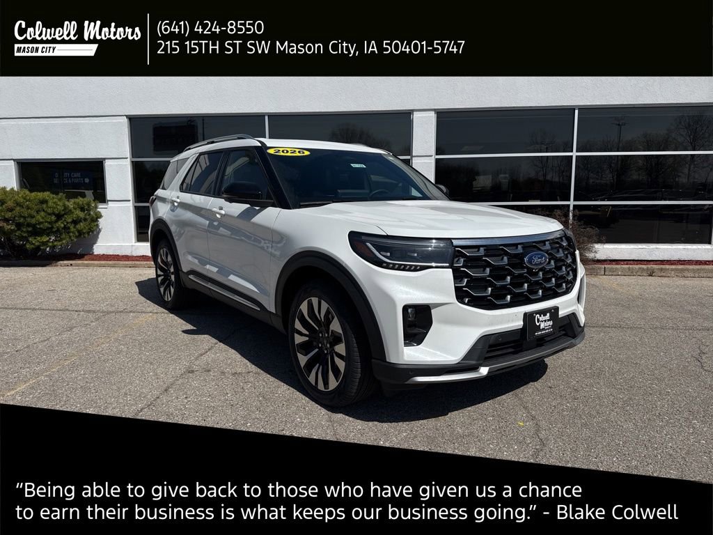 New 2026 Ford Explorer Platinum w/ LUX Leather Package