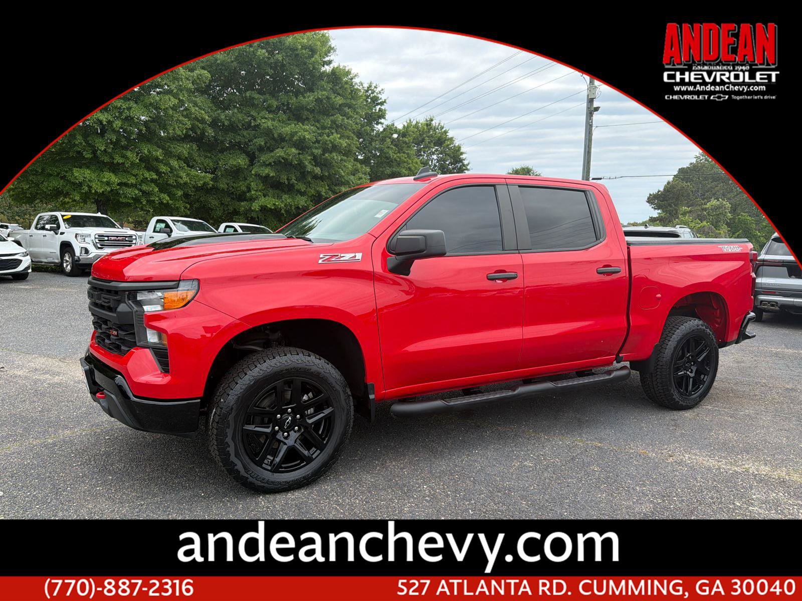 Certified 2022 Chevrolet Silverado 1500 Custom Trail Boss w/ LPO, Dark Essentials Package
