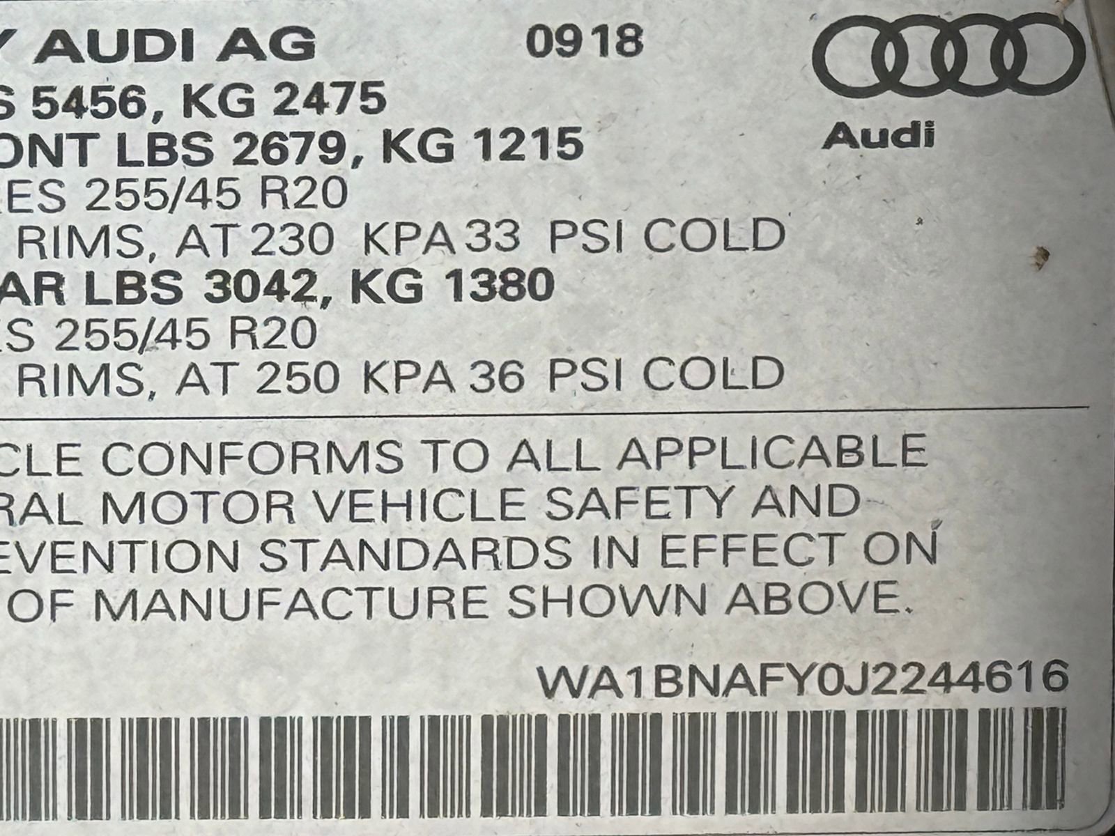 2018 Audi Q5 2.0T Premium Plus