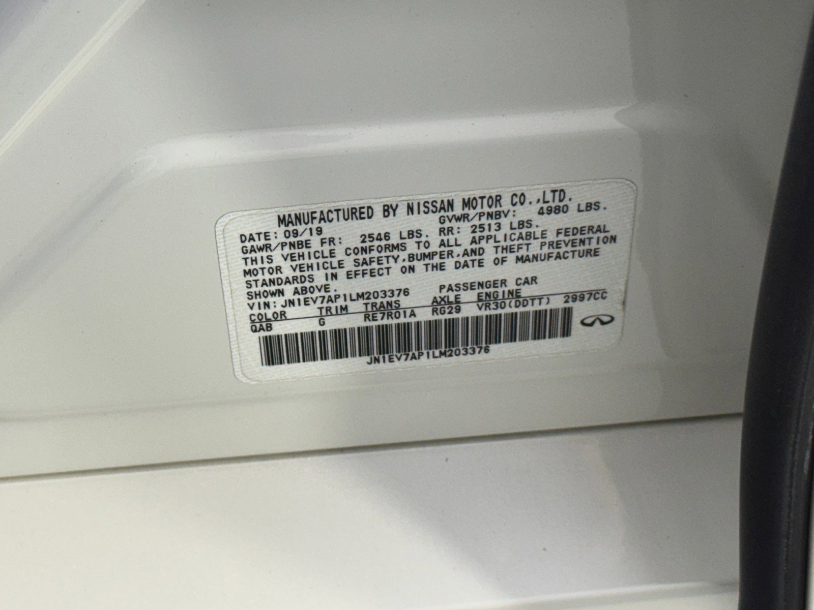 2020 INFINITI Q50 Edition 30