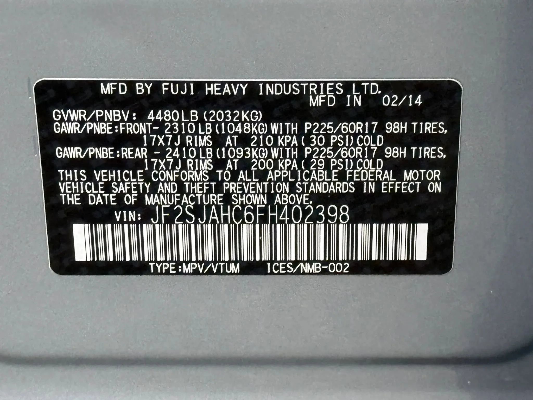 2015 Subaru Forester 2.5i Limited