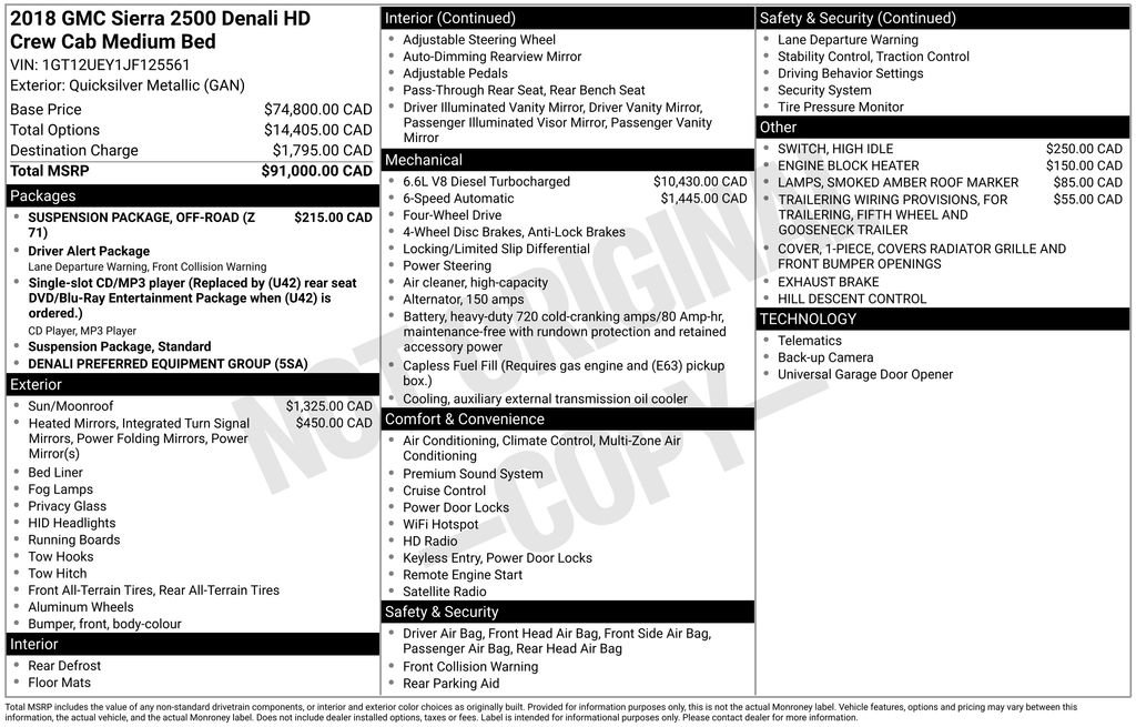 2018 GMC Sierra 2500 Denali