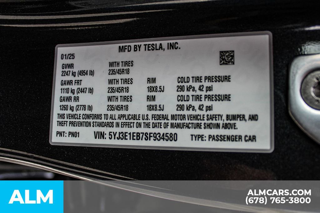 2025 Tesla Model 3 Long Range