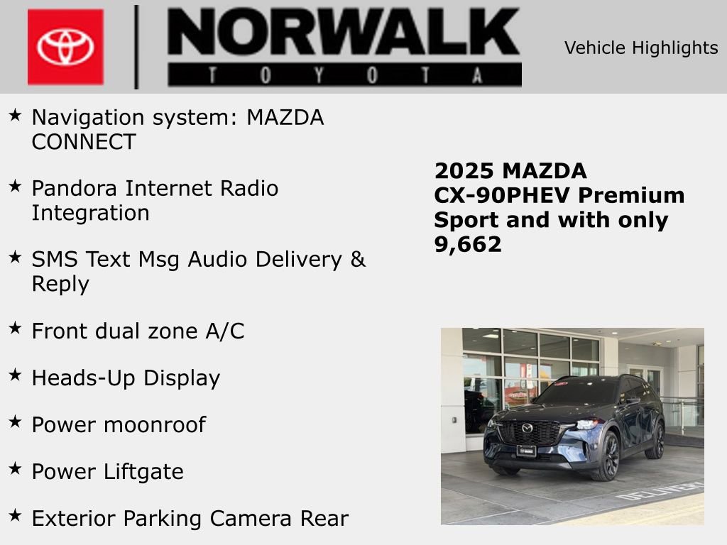 2025 MAZDA CX-90 Plug-In Hybrid w/Premium Sport