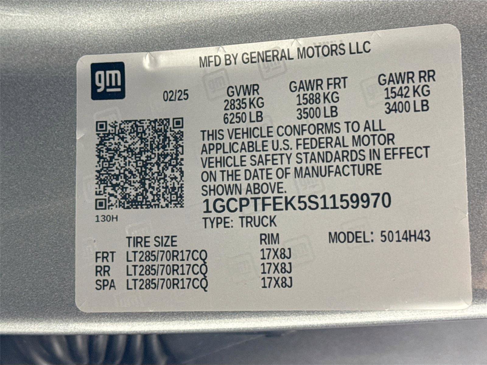 2025 Chevrolet Colorado ZR2