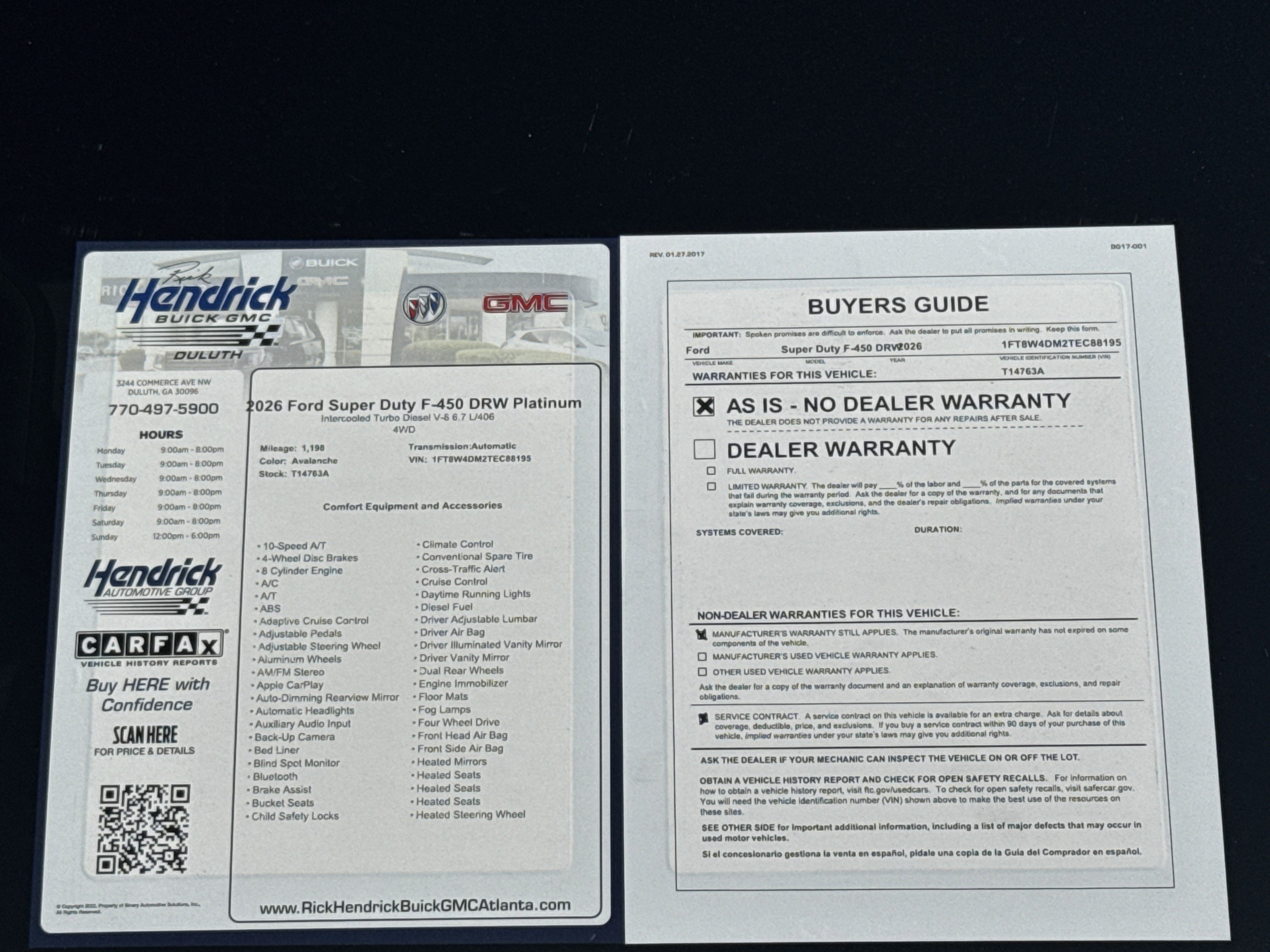 2026 Ford F450 Platinum