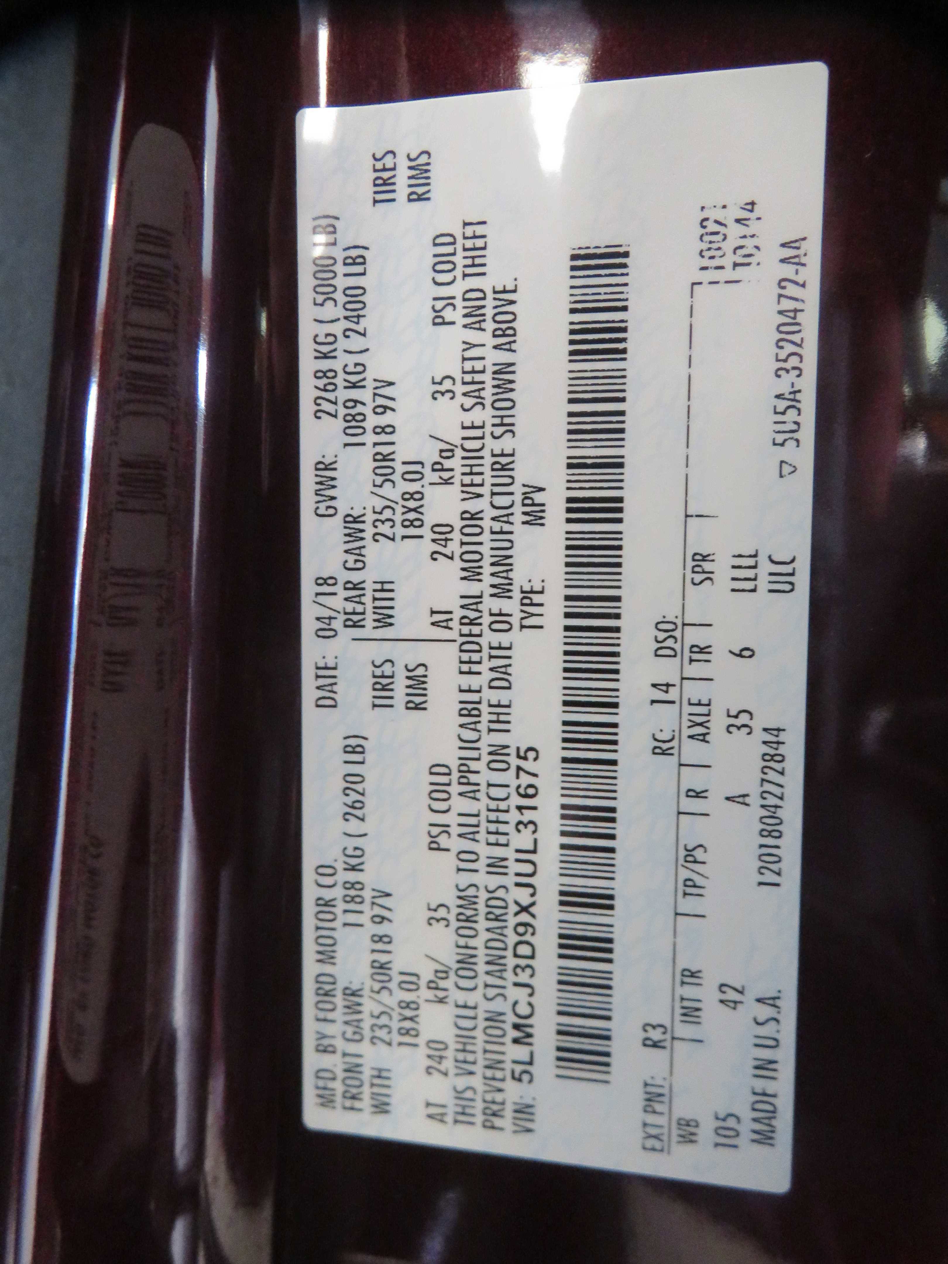 2018 Lincoln MKC Reserve