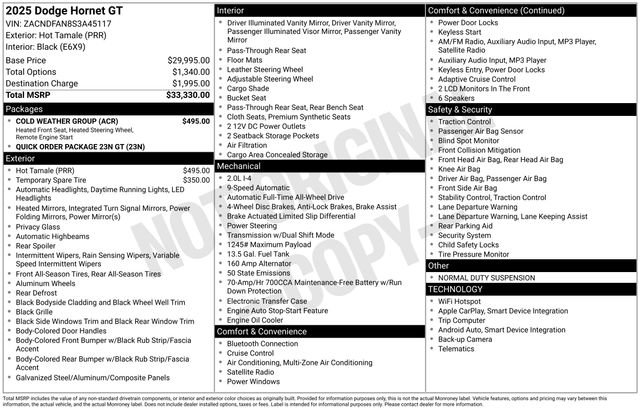 2025 Dodge Hornet GT