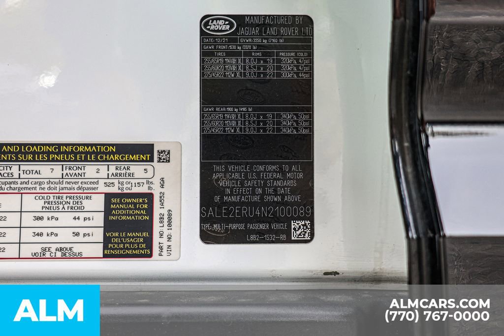 2022 Land Rover Defender 110 X-Dynamic SE