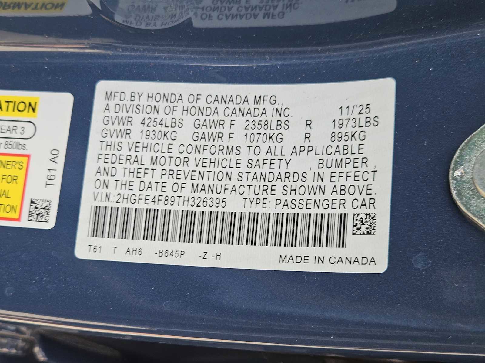 2026 Honda Civic Sport