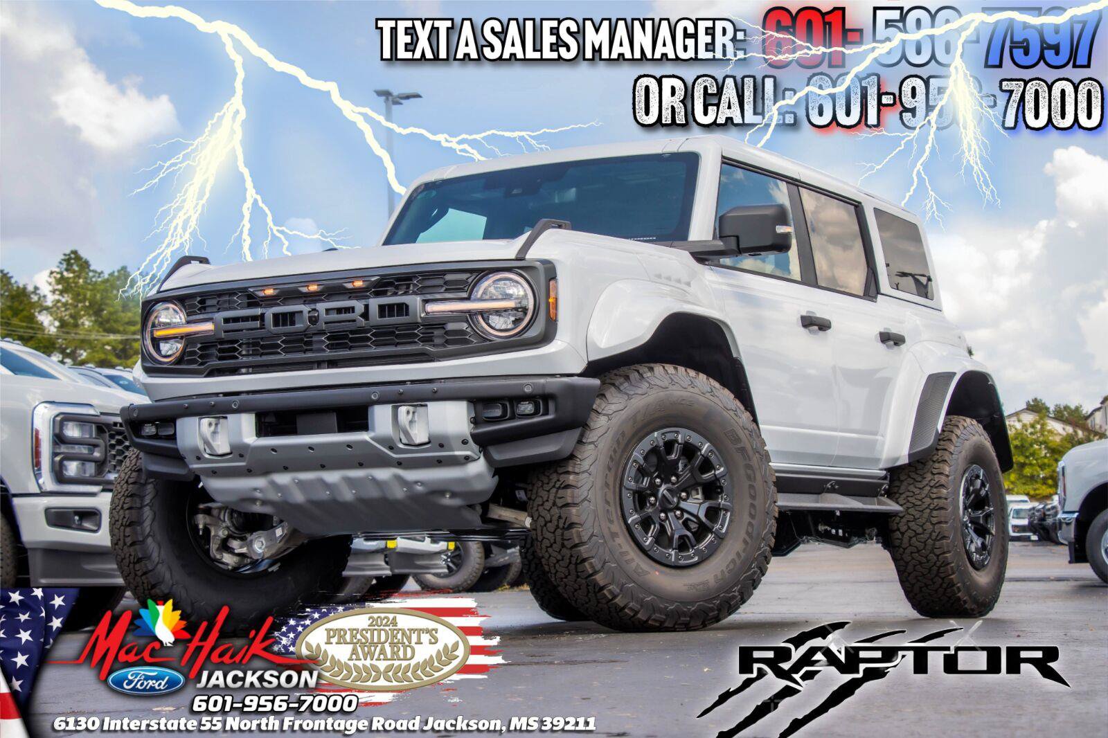 New 2026 Ford Bronco Raptor w/ Interior Carbon Fiber Pack