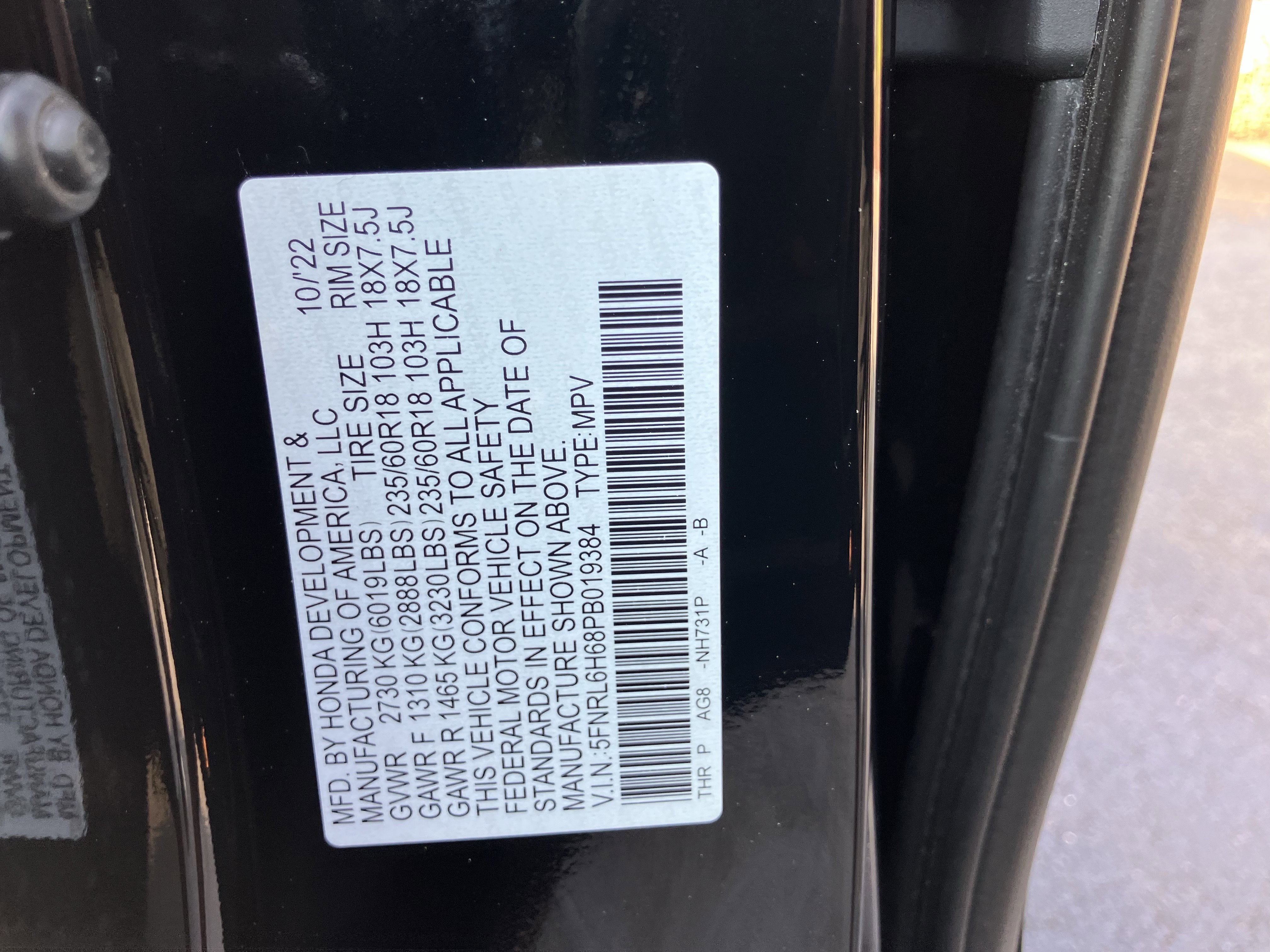 2023 Honda Odyssey EX-L