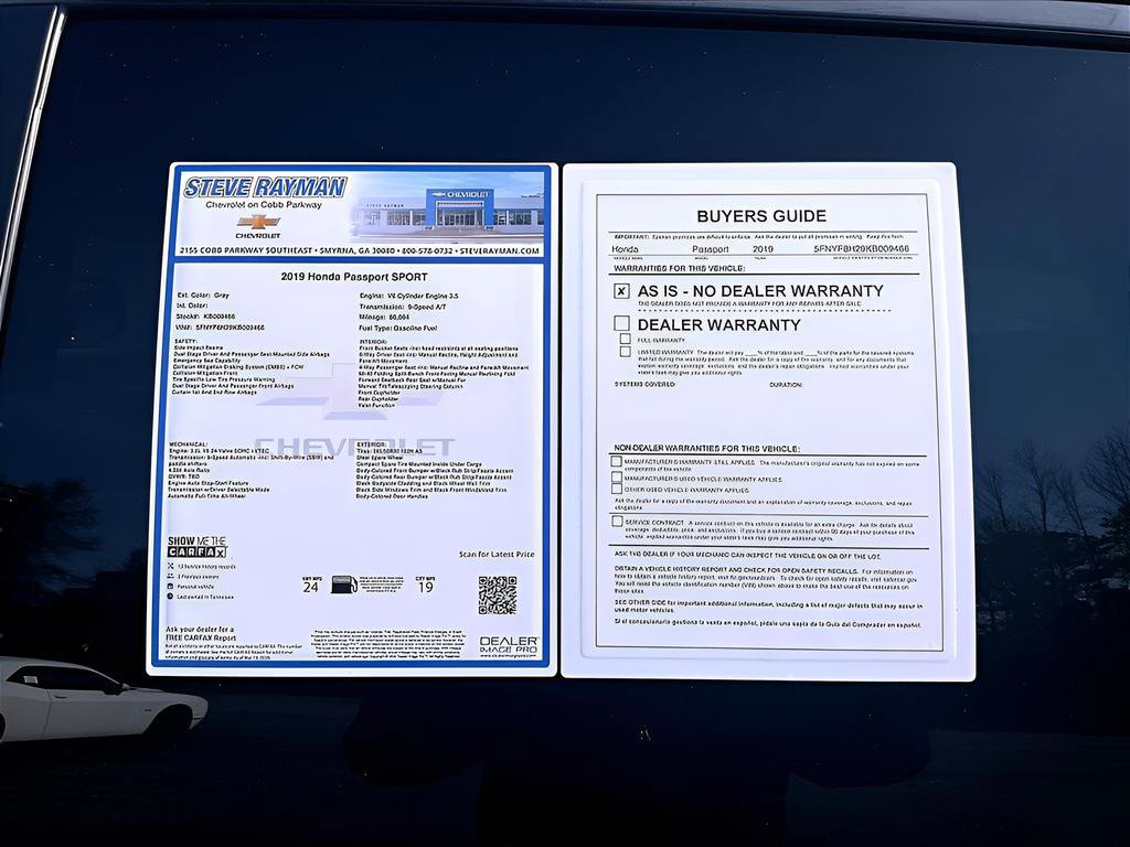 2019 Honda Passport Sport