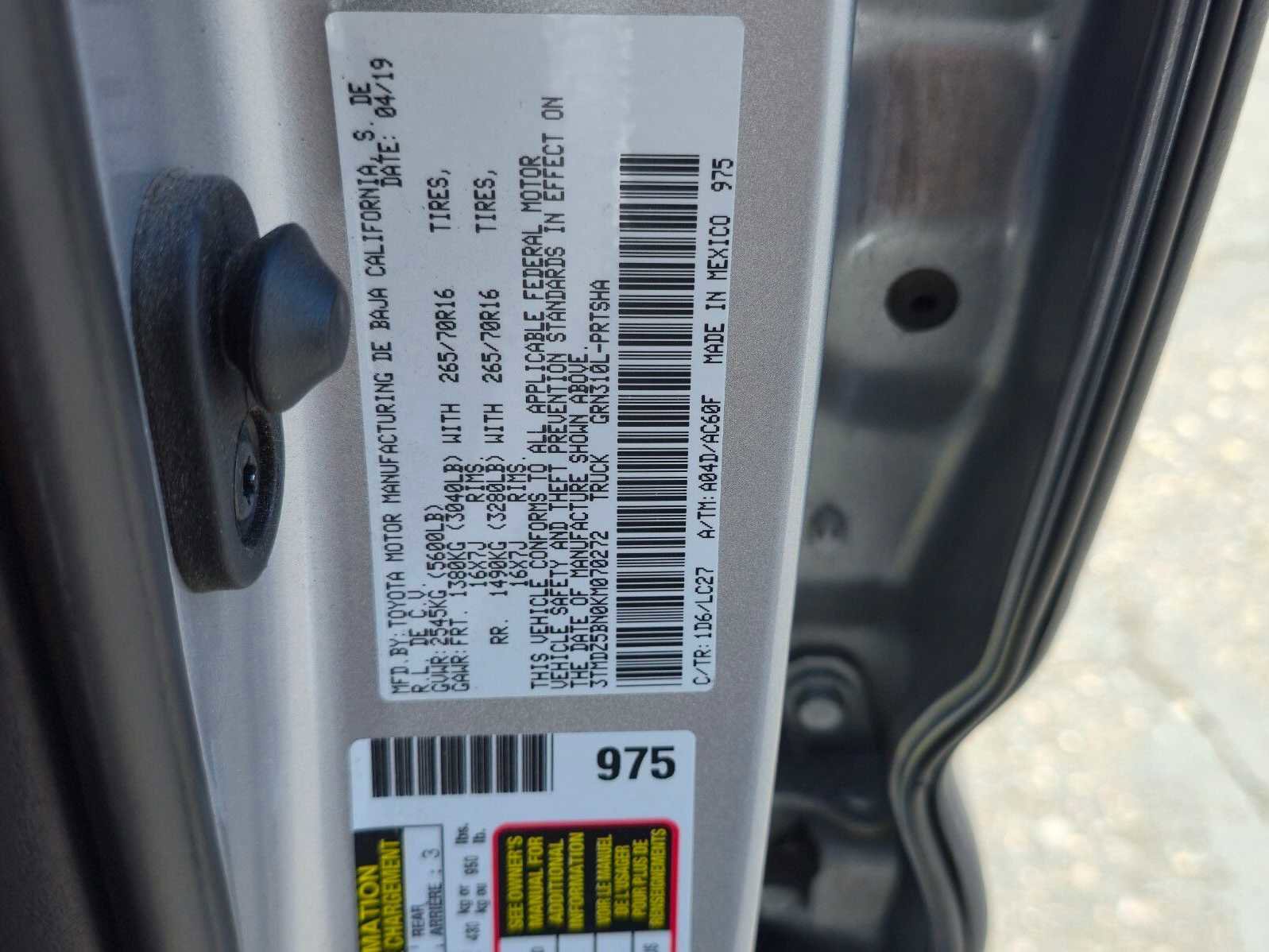 2019 Toyota Tacoma TRD Off-Road