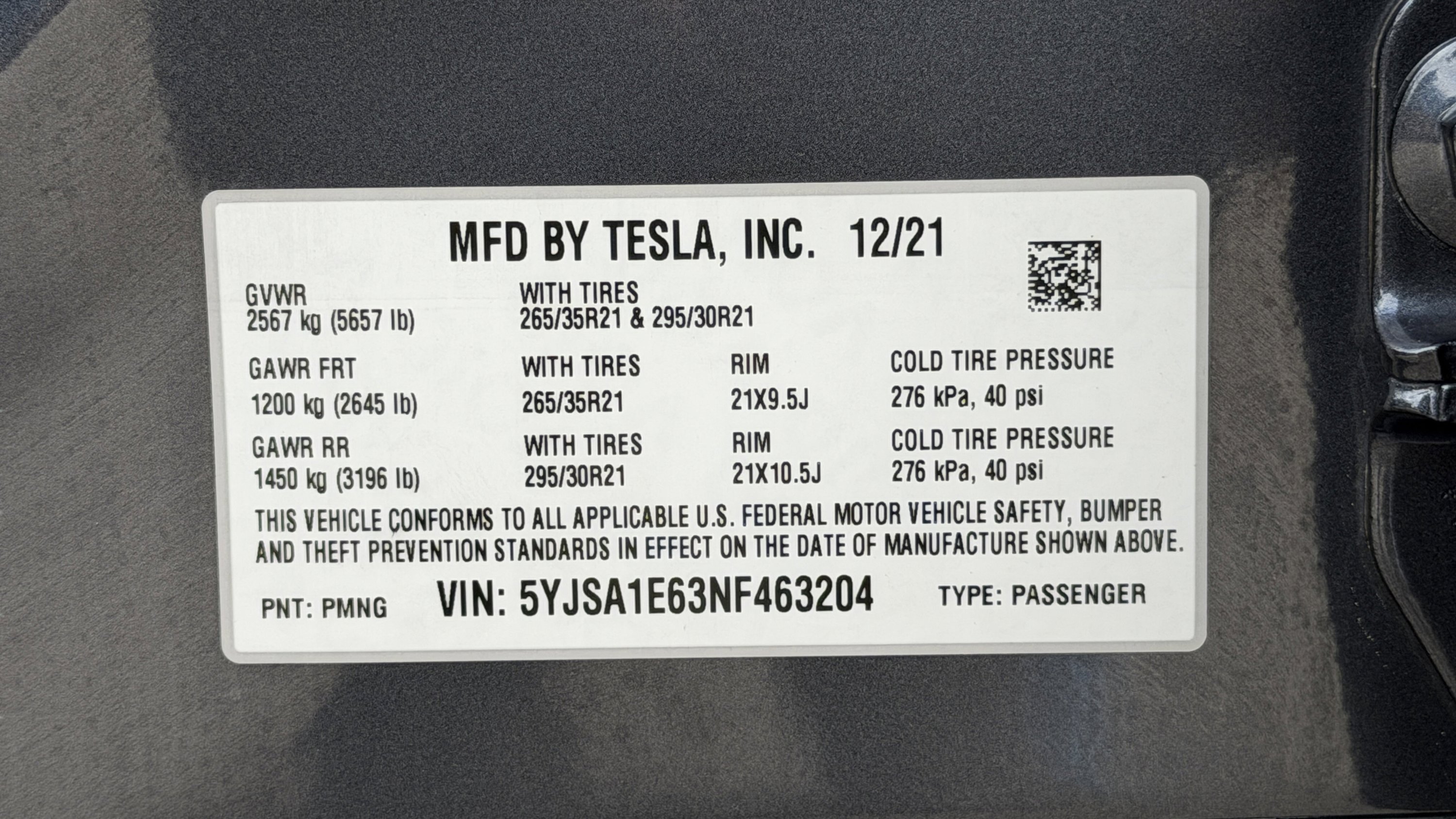 2022 Tesla Model S Plaid