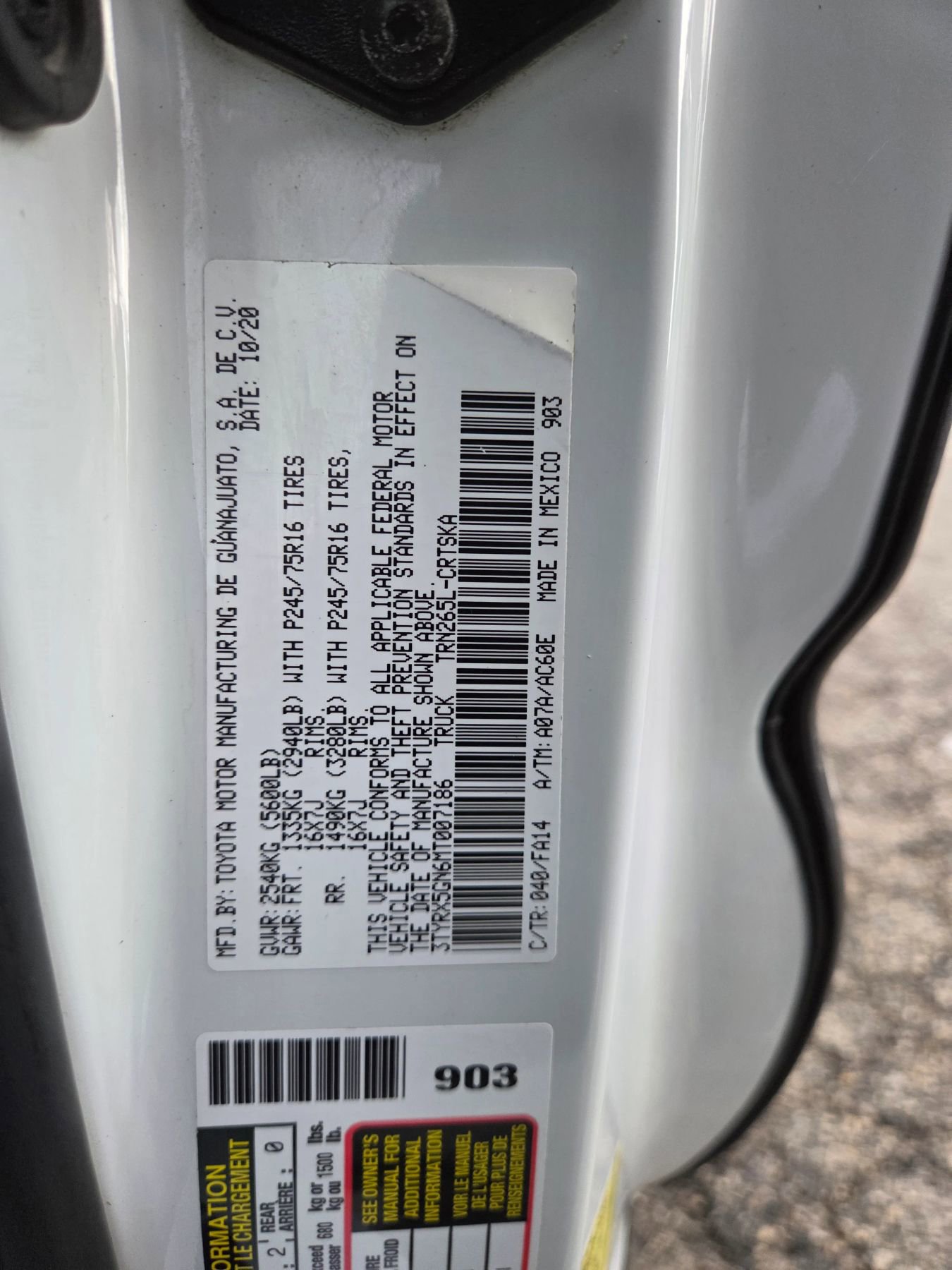 2021 Toyota Tacoma SR