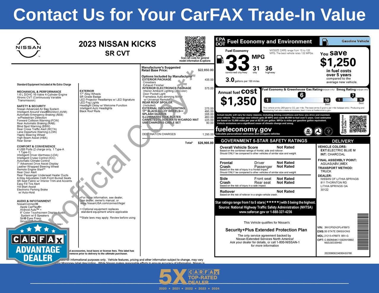 2023 Nissan Kicks SR