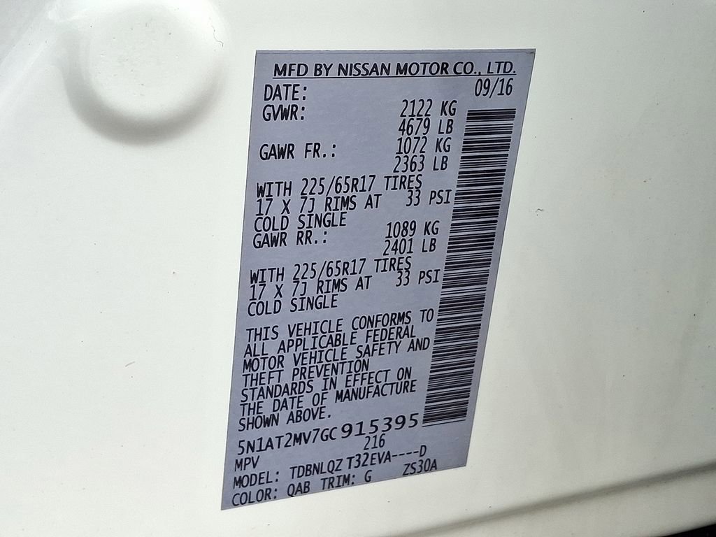 2016 Nissan Rogue SV