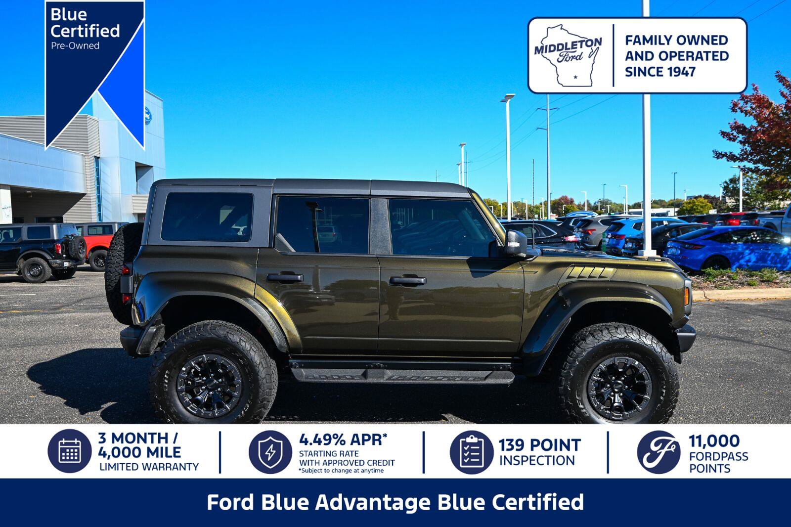 Used 2024 Ford Bronco Raptor w/ Interior Carbon Fiber Pack 6