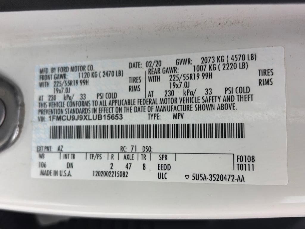 2020 Ford Escape Titanium