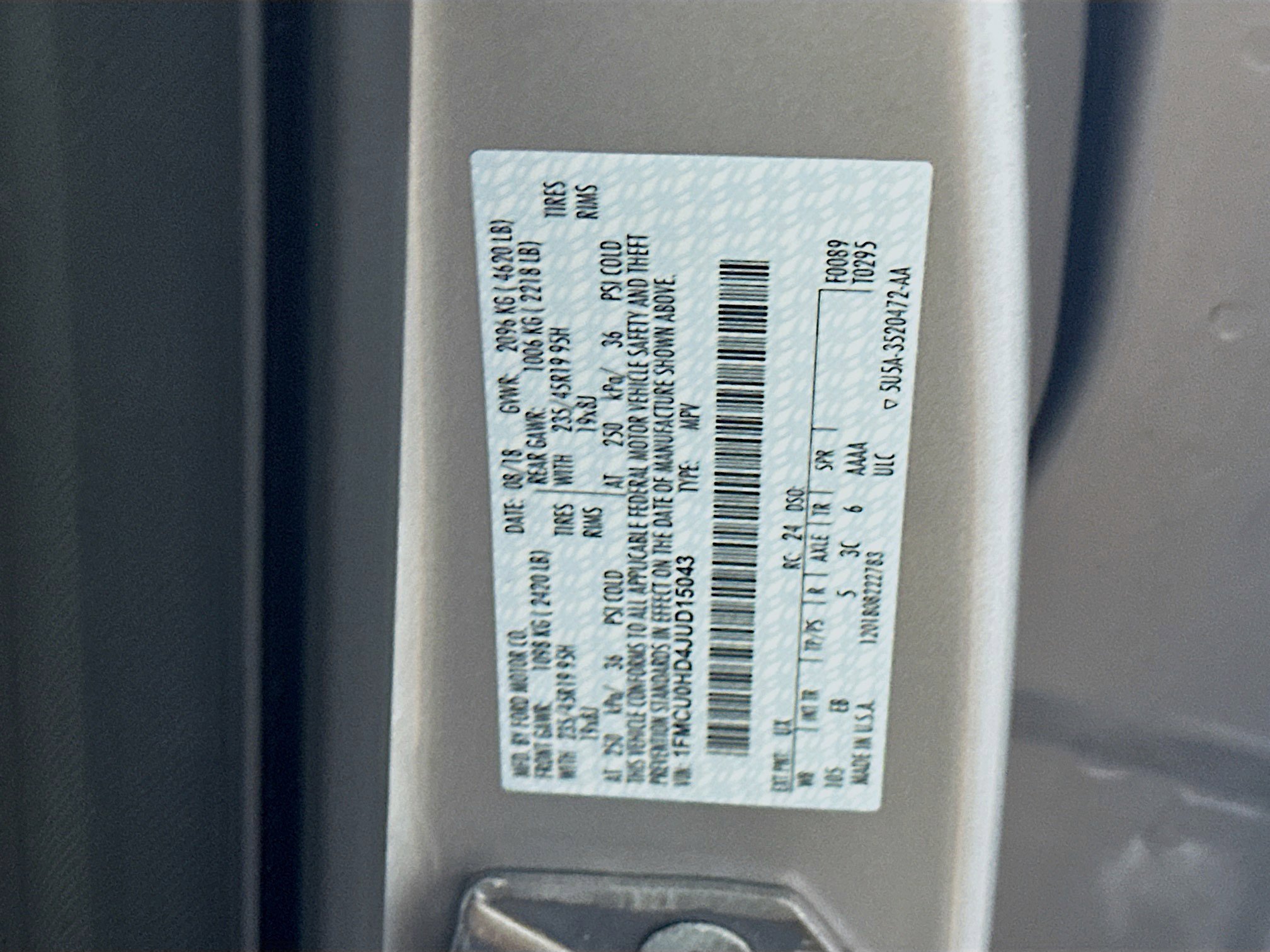 2018 Ford Escape SEL