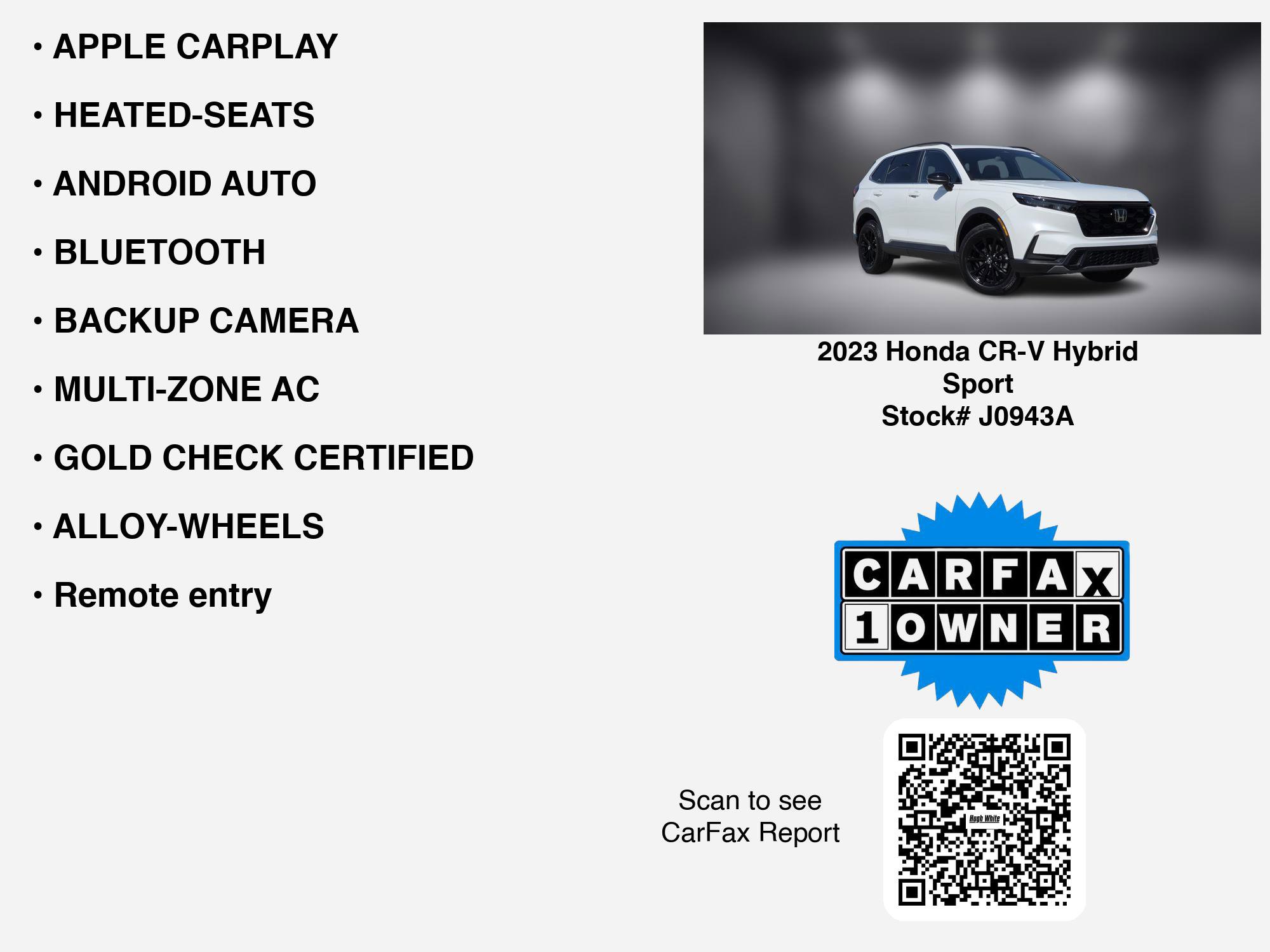 2023 Honda Cr-V Sport