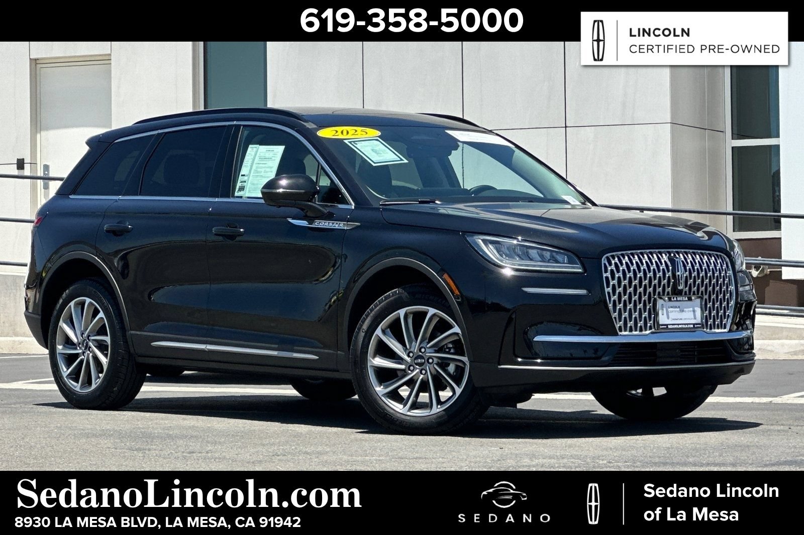 Certified 2025 Lincoln Corsair AWD w/ Equipment Group 101A