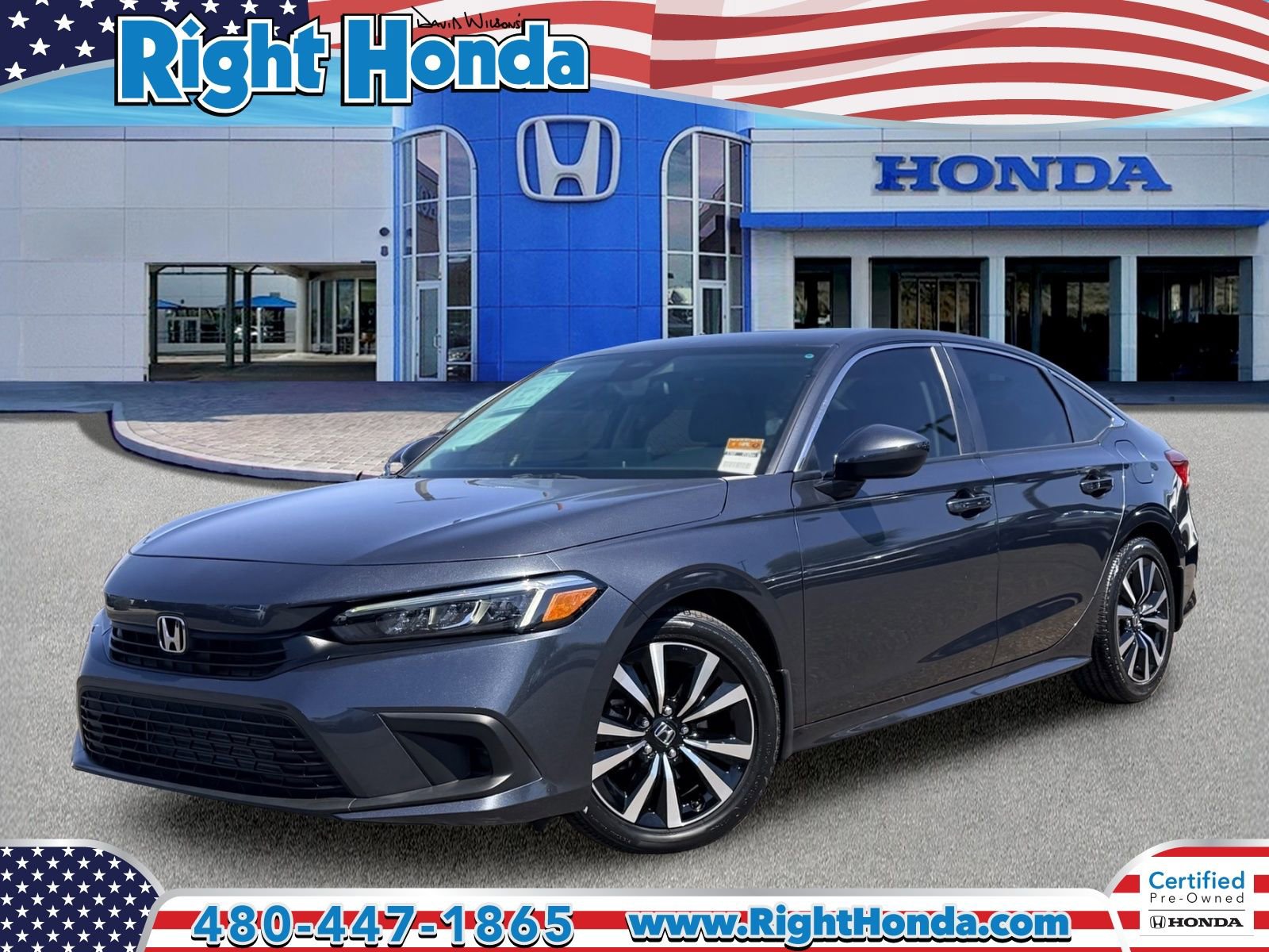 Certified 2023 Honda Civic EX