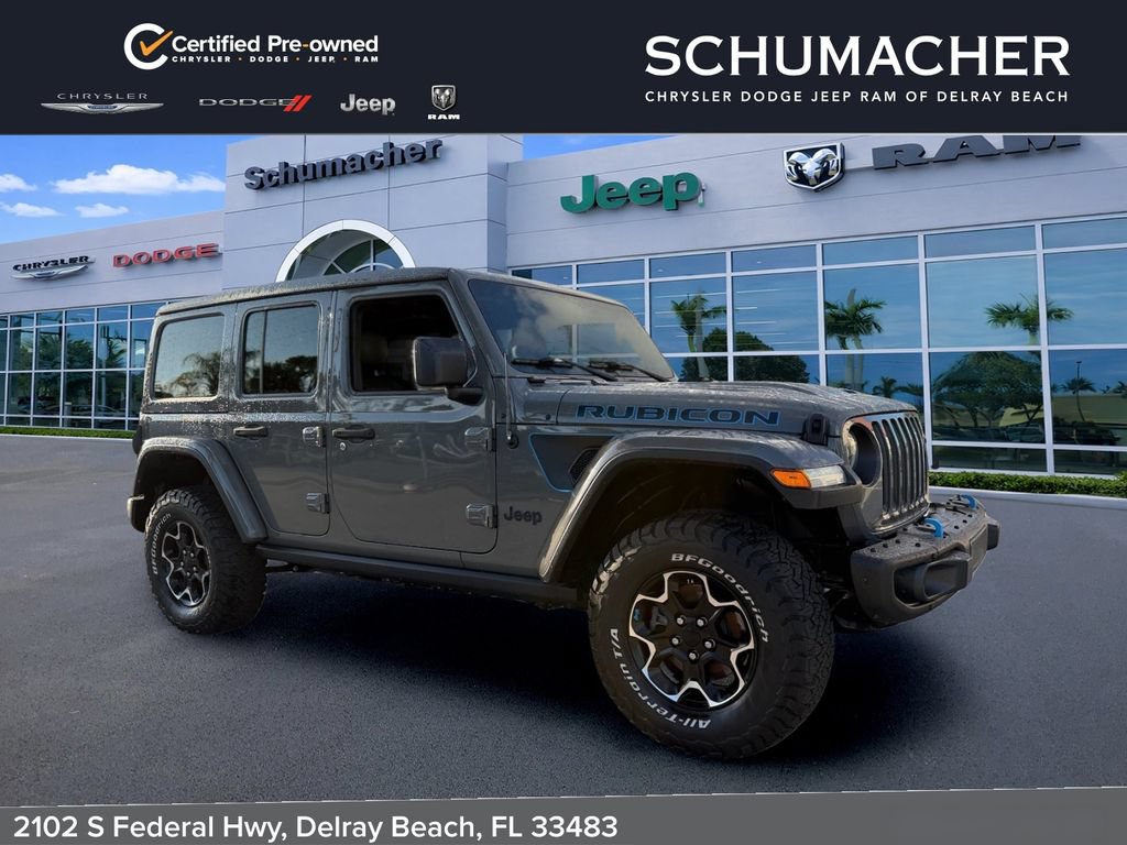 Used 2022 Jeep Wrangler Unlimited Rubicon 4xe w/ Steel Bumper Group