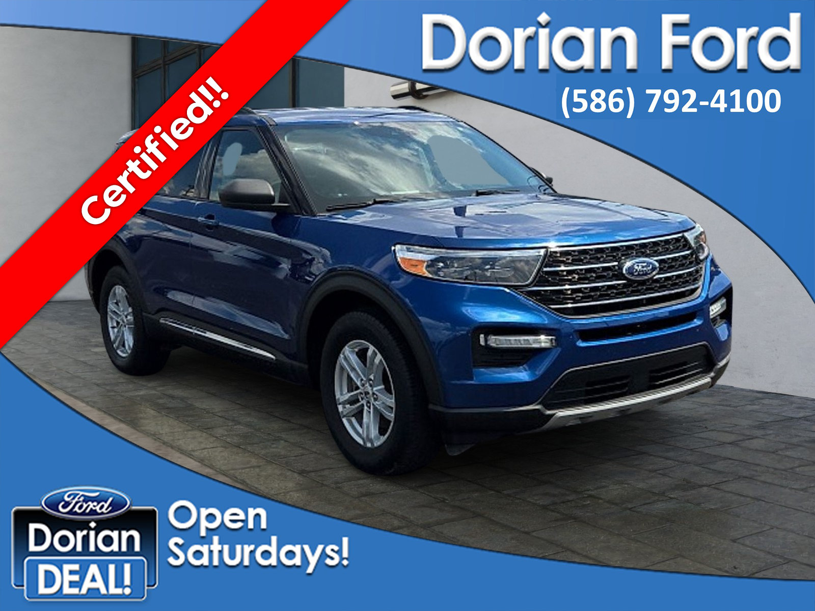 Certified 2021 Ford Explorer XLT w/ Equipment Group 202A