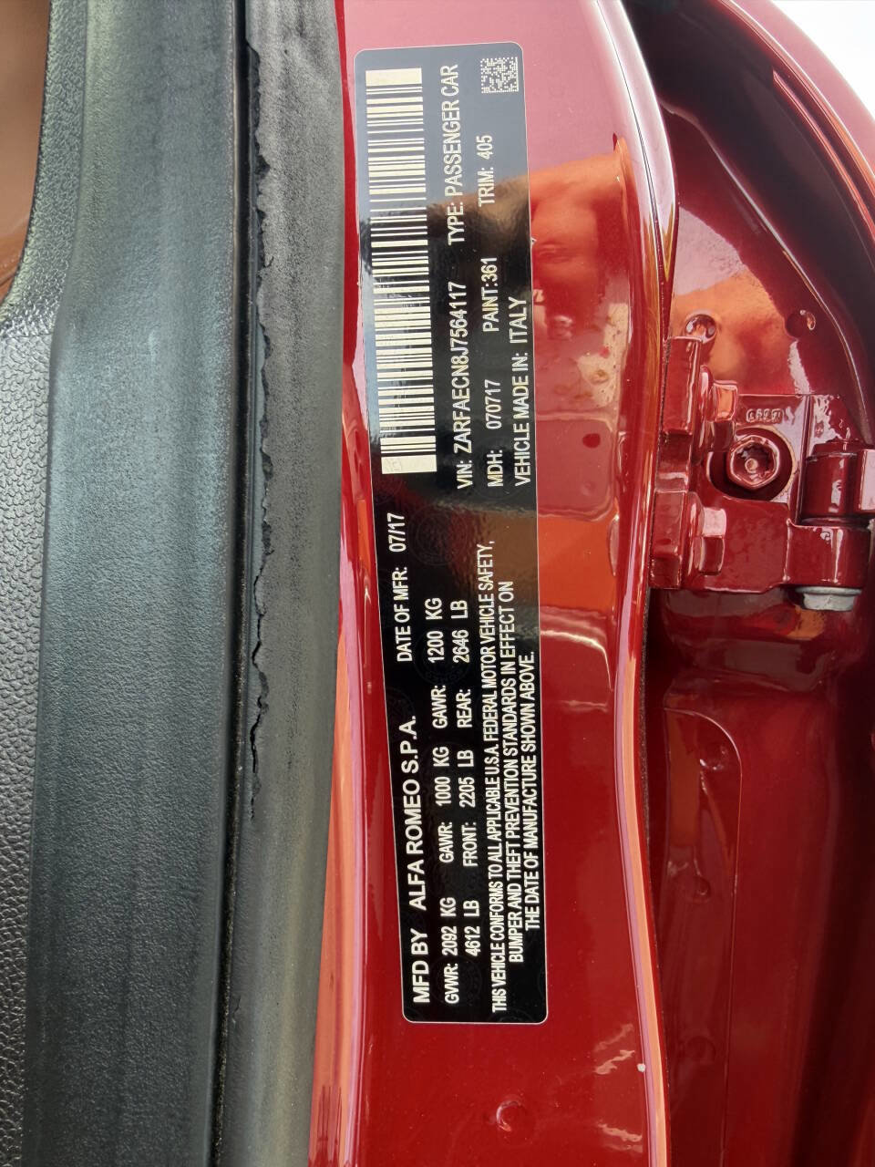 2018 Alfa Romeo Giulia Ti Sport