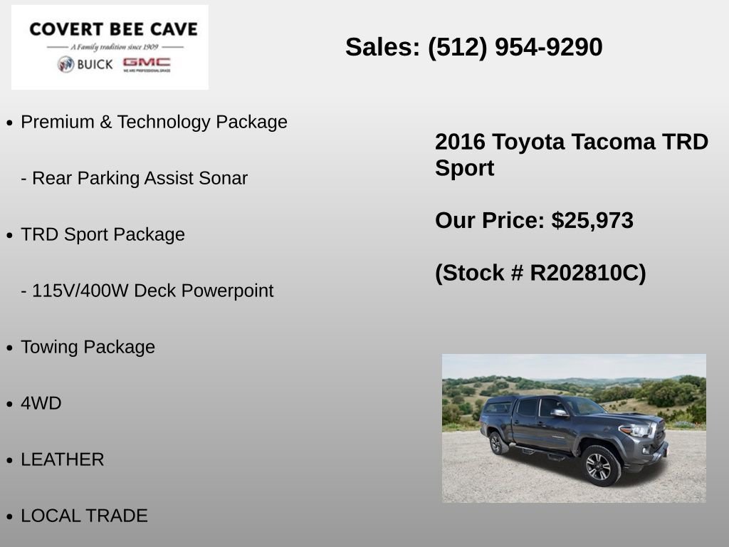 2016 Toyota Tacoma TRD Sport