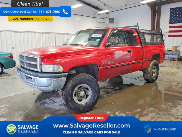 Used 1998 Dodge Ram 1500 Truck 4x4 Quad Cab