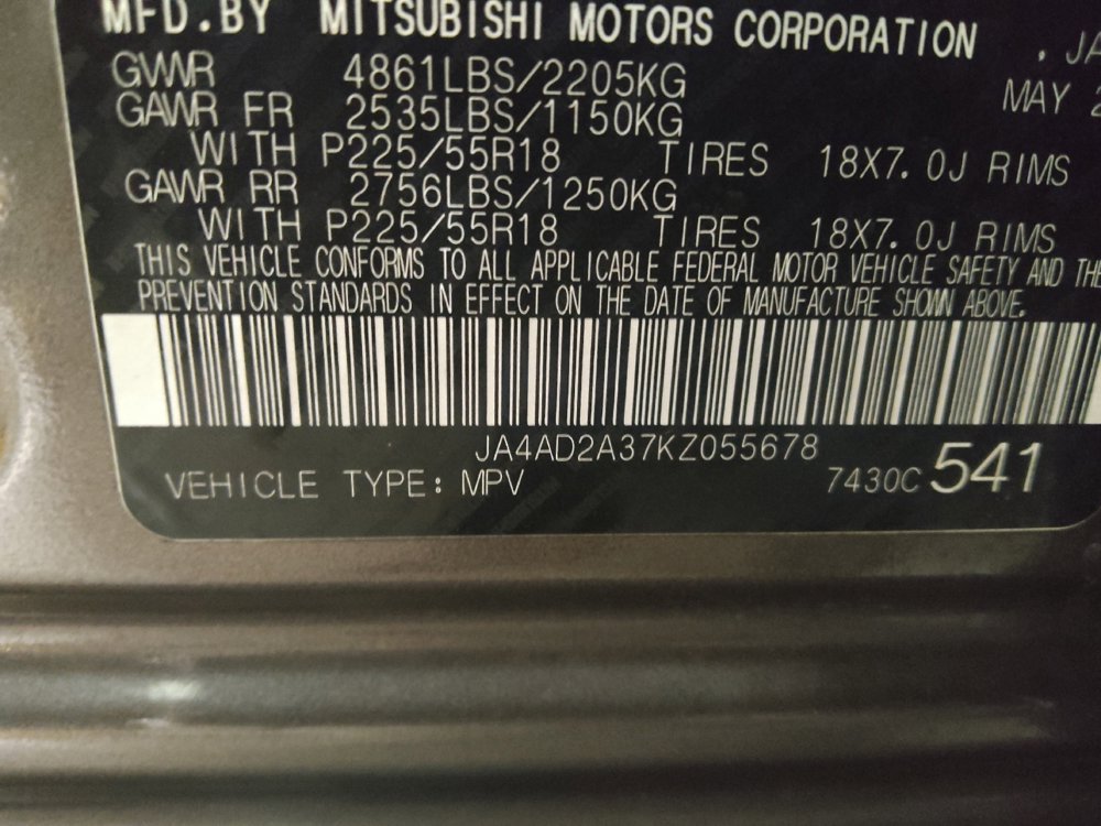 2019 Mitsubishi Outlander ES